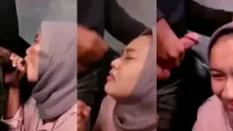 Jilbab Siap Dihujani Sperma Di Wajahnya
