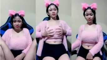 Syafiraah Mango Tobrut Menggoda Dengan Baju Pink Yang Ketat Dan Seksi