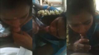 Cewek Chennai Ngeblowjob Tamil Buat Pacarnya, Bikin Lidahnya Ngeres Basah Kuyup.