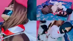 Culik Cewek Sma Berjilbab Seragam Pramuka Habis Pulang Sekolah, Langsung Digebukin Liar Di Dalam Mobil.