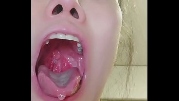 Mulut Lo Jadi Pelacur Basah: Latih Lidah, Muntah, Air Liur, Tenggorokan Sampai Uvula Lo Ngeces Kayak Anjing Birahi